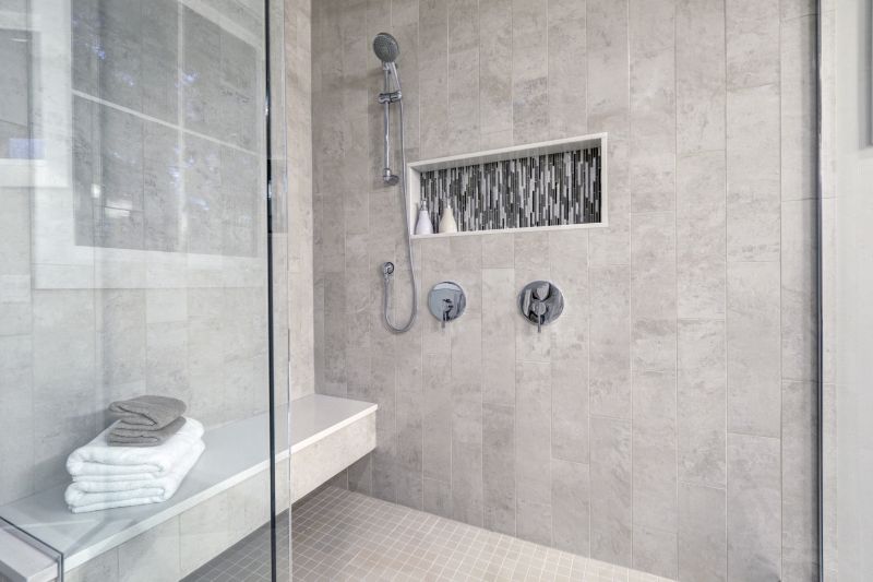 Minimalist Shower with Bench